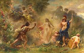 Nothing less than the trojan war. The Judgement Of Paris 1889 Painting By Konstantin Makovsky