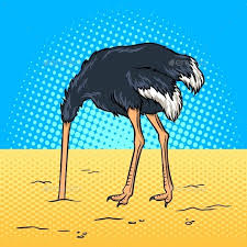 Ostrich Hide Head In Sand Pop Art Retro Vector Illustration Avoiding Problems Metaphor Graphic Design Photography Retro Vector Illustration Pop Art Patterns