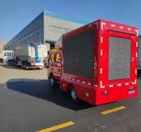 Mini Factory Full Color Outdoor Digital LED Display Screen Advertising Van  Truck