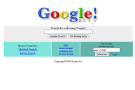 Google in 1998 - Web Design Museum