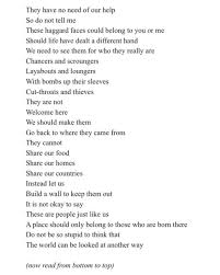 Refugees A Poem By Brian Bilston Refugee Week Poems Refugee