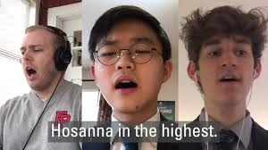 We celebrated our Palm Sunday Mass livestream with two videos of students  performing "Hosanna to the Son of David" and "Lift High the Cross." We  thank our Music Ministry team for lending their voices ...