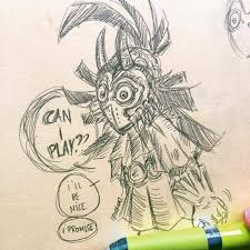 See more ideas about drawings, drawing tutorial, art reference. Rodkomet Illustrator Poor Skull Kid Link Nintendo Ninstagram Loz