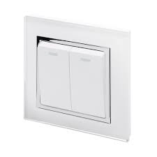 Crystal Ct 2 Gang Rocker Light Switch White Light Switch Symple Stuff Wall Mounted Light