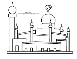 Gratis gambar masjid untuk mewarnai anak sd gambar mewarnai. Gambar Mewarnai Masjid Kreasi Warna