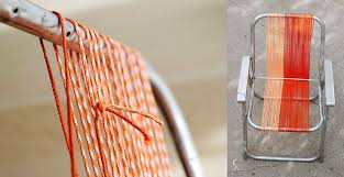 Aluminum Chair Makeover A Beautiful Mess Chair Makeover Aluminum Chairs Beach Chairs Diy