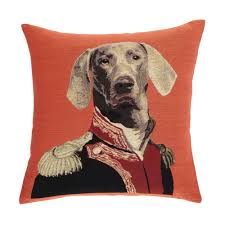 Maisons Du Monde Earthy Trend Cushion Fabric Dog Motif Cushions