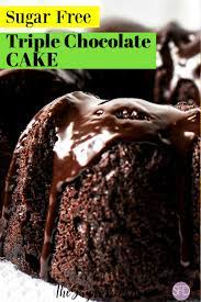 In another large bowl, prepare cake mix according to package directions. Sugar Free Triple Chocolate Cake The Sugar Free Diva