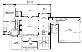 Great Living Room Flow Floor Plans Bungalow Floor Plans House Plans