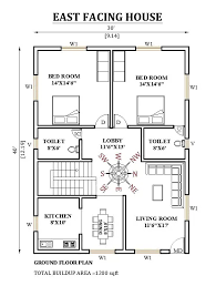 30 X40 East Facing House Plan Is Given