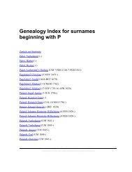 Not everyone has issues with first names, however. Genealogy Index For Surnames Beginning With M Auf Kreibaum De