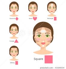 diffe woman face types vector