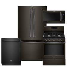Now is the perfect time to update your kitchen with a stunning new appliance package from us appliance. Whirlpool 4 Piece Fingerprint Resistant Black Stainless Steel Kitchen Suite At Menards