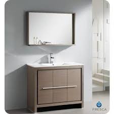 40 inch bathroom vanities : Fresca Allier 40 Inch Gray Oak Modern Bathroom Vanity With Mirror Fvn8140 Contemporary Bathroom Vanity Modern Bathroom Vanities Grey Brown Modern Bathrooms