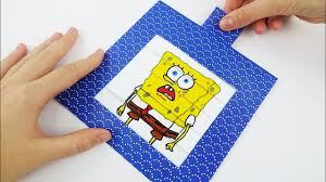 Spongebob Face Changer Diy Animated Card Emoji Diy Spongebob Crafts Spongebob Faces