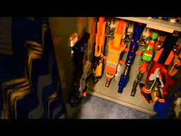 It is possibly the coolest thing i ever built. My Nerf Gun Collection Cabinet Youtube