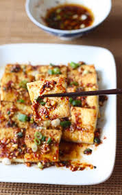 Pan Fried Tofu With Spicy Korean Sauce Season With Spice Pan Fried Tofu Fried Tofu Spicy Korean