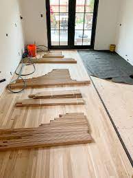How do you make your own hardwood flooring? Installing New Hardwood Floors In Our Old Home The Gold Hive