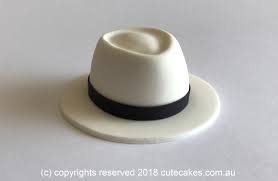 Fedora Hat Cake Topper Brim Panama Bowler Cowboy Trilby Detective Maltese Falcon Hat Cake Cake Toppers Edible Cake Toppers