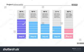 Five Columns Bar Chart Slide Template Business Data