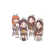 4k wallpapers of blackpink for free download. 34 Black Pink Cartoon Ideas Black Pink Cartoon Chibi