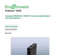 Foxboro DCS: Compact FBM214b, HART Communication Input ...