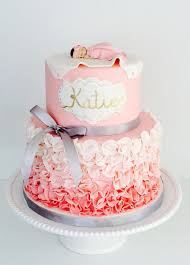 I like the buttons that connect the bunting on this one. Baby Shower Cake Ottawa Custom Cakes Wedding Cakes Event Catering