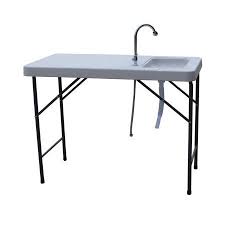 Palm Springs Folding Portable Fish Fillet Cleaning Table W 1 5 Gal Sink Walmart Com Fish Cleaning Table Camping Furniture Fish Fillet