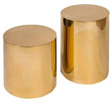Pierced brass pedestal side table plant stand armadilloattic. Small Polished Brass Pebble Drum Side Table Drum Side Table Side Table Vintage Side Table
