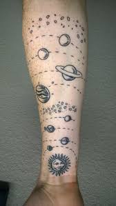 Tribal sun tattoo on the shoulder of this guy. Solar System Tattoo Sleeve Designs Ideas And Meaning Tattoos For You