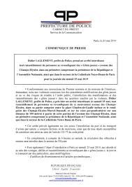 Mais l'acte 28, samedi 25 mai, pourrait être marqué par un regain de la mobilisation, en raison notamment. Prefecture De Police On Twitter Manifestation Le Prefet De Police A Pris Un Arrete Concernant Les Manifestations Du Samedi 25 Mai 2019 Secteurs Champs Elysees Assemblee Nationale Et Notre Dame Consultez Notre Communique