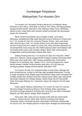 It houses materials relating to tun hussein onn, the nation's 3rd prime minister. Sumbangan Allahyarham Tun Hussien Onn 2 Sumbangan Perpaduan Allahyarham Tun Hussien Onn Tun Hussien Onn Merupakan Perdana Menteri Ke 3 Di Malaysia Course Hero