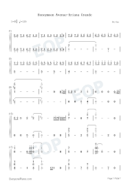 Bagi yang mau belajar piano atau pianika, lagu ini memang cocok untuk digunakan sebagai latihan. Honeymoon Avenue Ariana Grande Numbered Musical Notation Preview