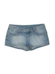 Details About Guess Jeans Women Blue Denim Shorts 26w