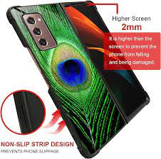 CARLOCA Compatible with Samsung Galaxy Z Fold 2 5G Case, Green Peacock  Feather Identity Graphic Design Shockproof Anti-Scratch Hard Acrylic Case  for Samsung Galaxy Z Fold 2 5G: Amazon.de: Electronics & Photo