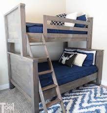 Bookcase nightstand plans free pdf plans loft bed with desk plans. Farmhouse Style Twin Over Full Bunk Bed Plans Her Tool Belt