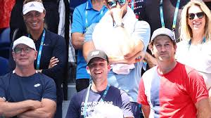 His partner calls him cheeky and caring handsome boy, and he calls ash baby. Australian Open 2020 Ash Barty Defeats Petra Kvitova Ash Barty Partner Garry Kissick Red Top Fox Sports