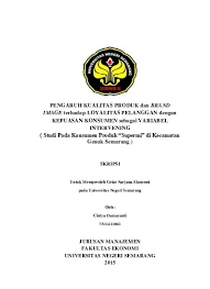 Kotler mengatakan bahwa kepuasan pelanggan merupakan tingkat perasaan seseorang setelah membandingkan antara kinerja produk yang ia rasakan dengan. Pengaruh Kualitas Produk Dan Brand Image Terhadap Loyalitas Pelanggan Dengan Kepuasan Konsumen Sebagai Variabel Intervening Studi Pada Konsumen Produk Supermi Di Kecamatan Genuk Semarang