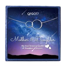 Best christmas gifts for mom from daughter 2020 gaiam premium print yoga mat there is great comfort in doing yoga practices in yoga mat by gaiam. Mother Daughter Necklace Two Interlocking Infinity Double Circles Sterling Silver Necklace Birthday Gifts Christmas Gifts For Mom Clothing Shoes Jewelry Jewelry