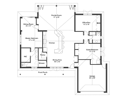 Popular amenities such as vaulted spaces, great rear porch. Simple House Floor Plans One Story House Plans 67297