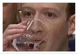 Mark Zuckerberg Drinking Water Blank Template Imgflip