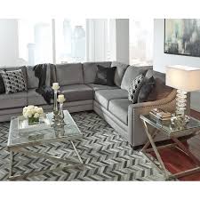 Bicknell Sectional Contemporary Glass Coffee Tables Sectional Sofa Couch Square Cocktail Table
