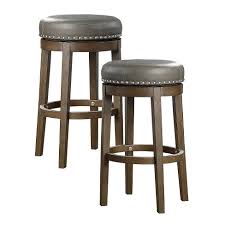 ( 0.0) out of 5 stars. Lexicon Whitby 30 5 Inch Pub Counter Height Wooden Bar Stool With Solid Wood Legs And Faux Leather Round Swivel Seat Gray 2 Pack Target