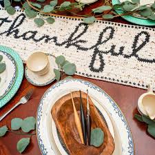 Stamped table toppers and runners. Thankful Table Runner Free Crochet Pattern Briana K Designs