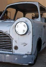 dosshaus crafts 1960 austin mini cooper replica from cardboard cardboard car mini replicas mini