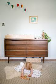 100 Layer Cakelet Mid Century Modern Nursery Changing Table Dresser Changing Table