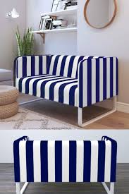 Navy Blue White Stripe Ikea Knopparp Sofa Cover Ikea Sofa Covers Sofa Covers Ikea