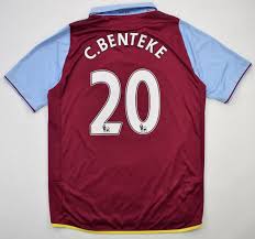 Aston villa fc, birmingham, united kingdom. 2012 13 Aston Villa C Benteke Shirt M Football Soccer Premier League Aston Villa Classic Shirts Com