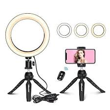 Ubeesize 8 Selfie Ring Light With Mini Tripod Stand Cell Phone Holder For Live Stream Makeup Mini Led Came In 2020 Selfie Ring Light Cell Phone Holder Phone Holder