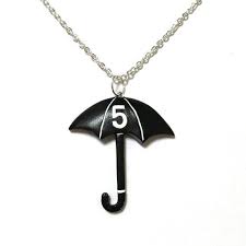 Umbrella Academy Pendant With Numbers 1 7 Black Umbrella Charm Number Five Klaus Ben Vanya Luther Diego Allison Hargreeves Necklace Black Umbrella Pendant Umbrella Art